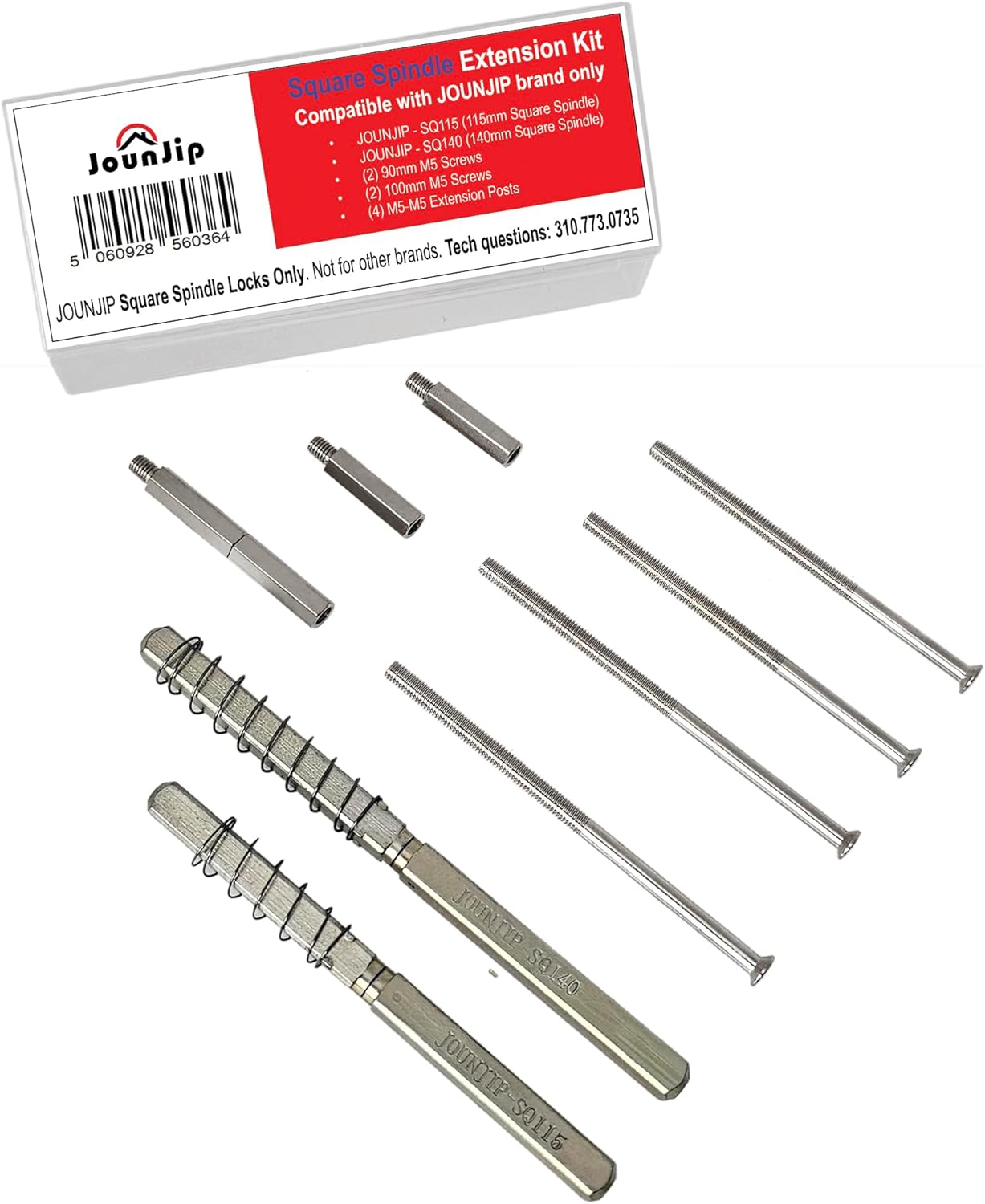 JOUNJIP Square Spindle Thick Door Extension Kit Perfect Fit for JOUNJIP Square Spindle Mechanic Locks