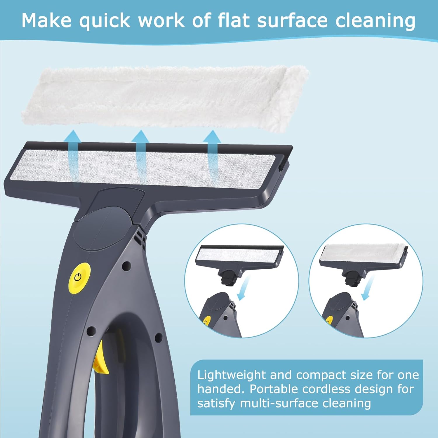 3-in-1 Window Vacuum Cleaner with Spray and Squeegee for Cars Windows and Showers
