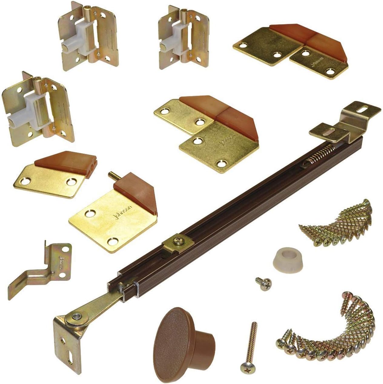 Johnson Hardware Folding Door Hardware Set for Doors - Full-Access Hinges with Optional Heavy Duty Options