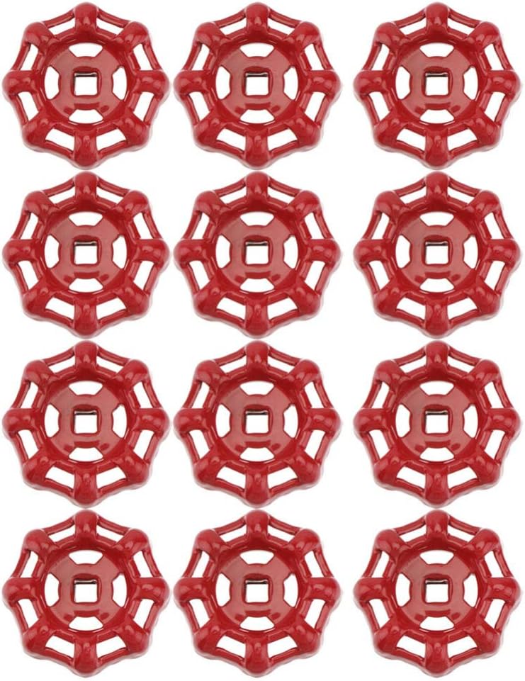 Hemoton Decor 12-Piece Gate Valve Handle Set for Faucets Garden and More