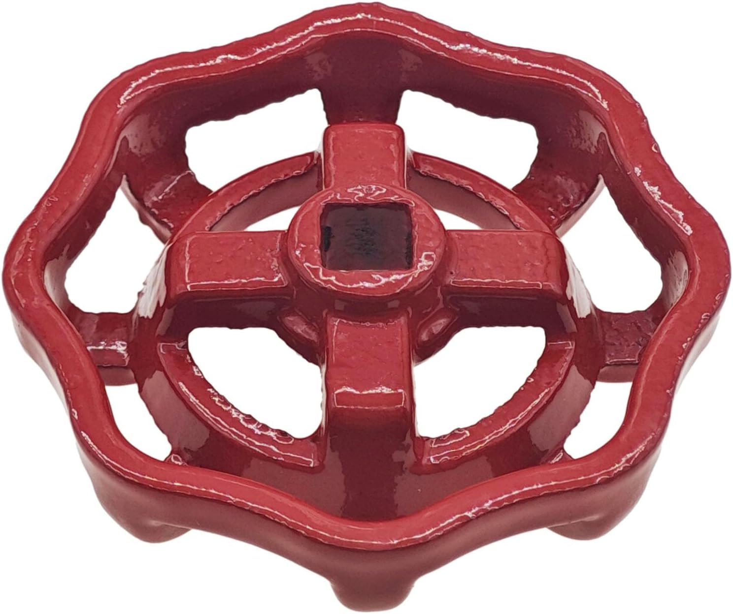 BOKWORE Cast Iron Outdoor Faucet Handle Red 7mm x 7mm replacement Durable and Easy to Use