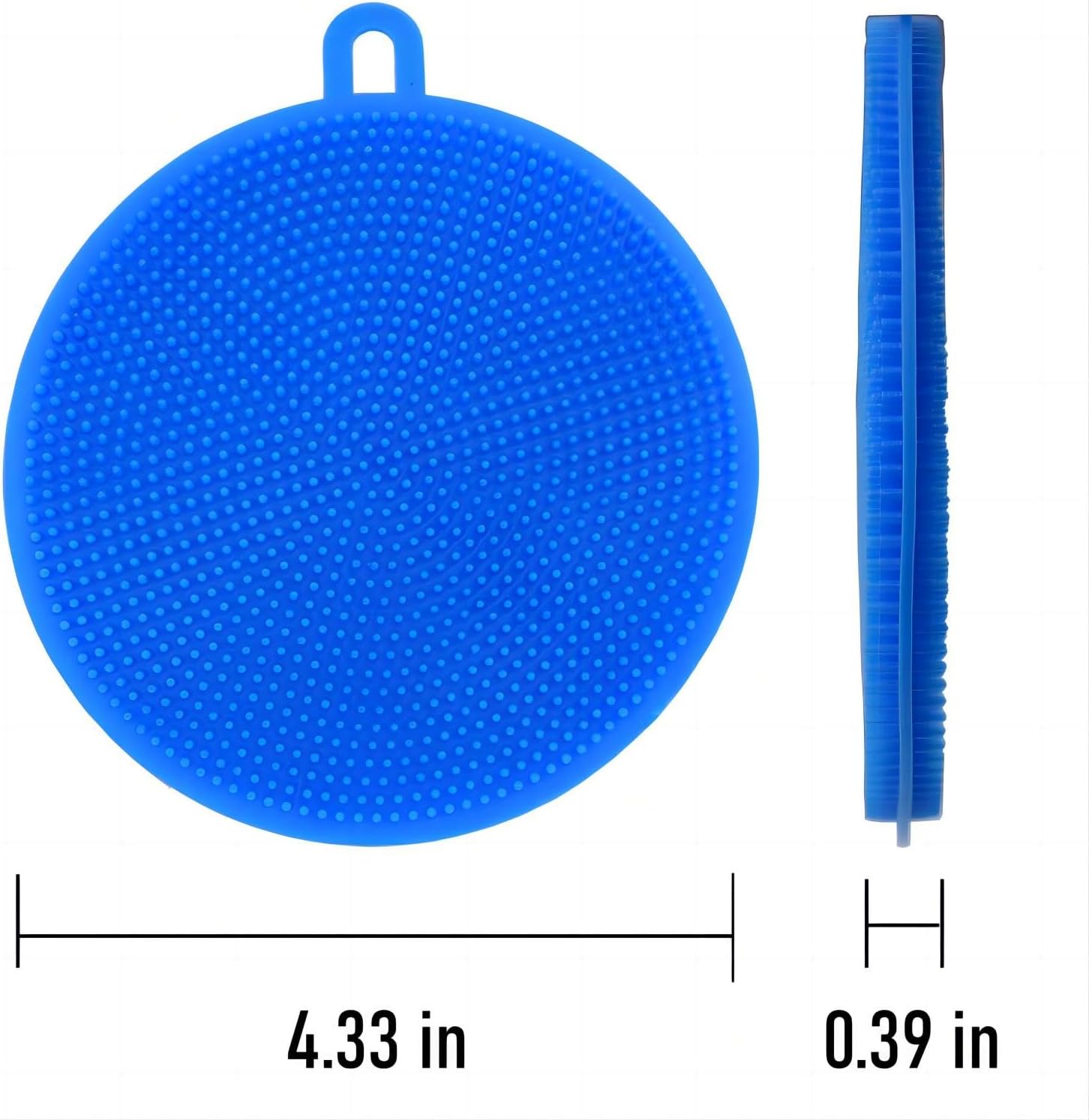 Premium Silicone Dish Scrubbers 7-Pack BPA-Free Kitchen Cleaning Tools for Dishes Vegetables and More