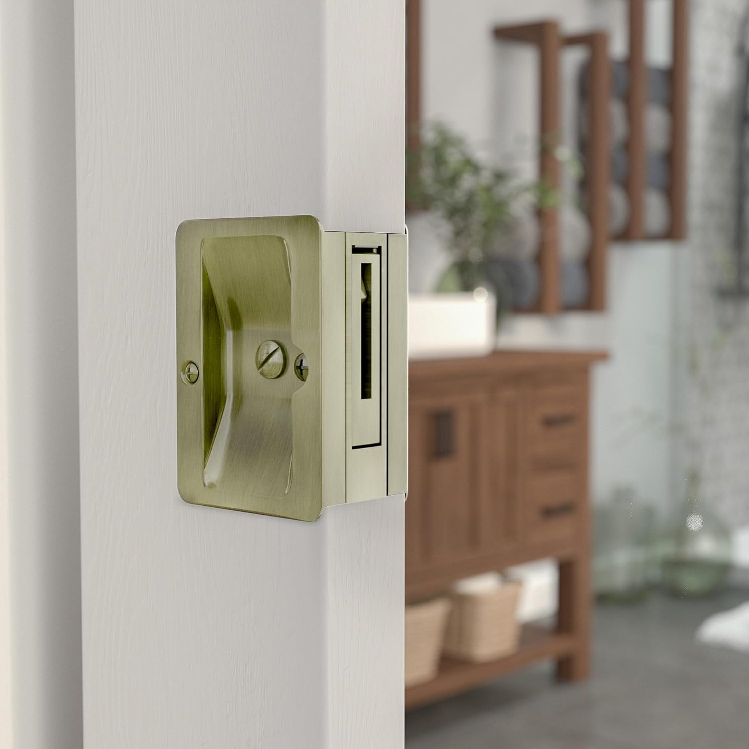 Birch Elegance Richelieu 1701ABPSBC Door Pull Subtle Beauty Richelieu Hardware Birch Veneer Door Pull