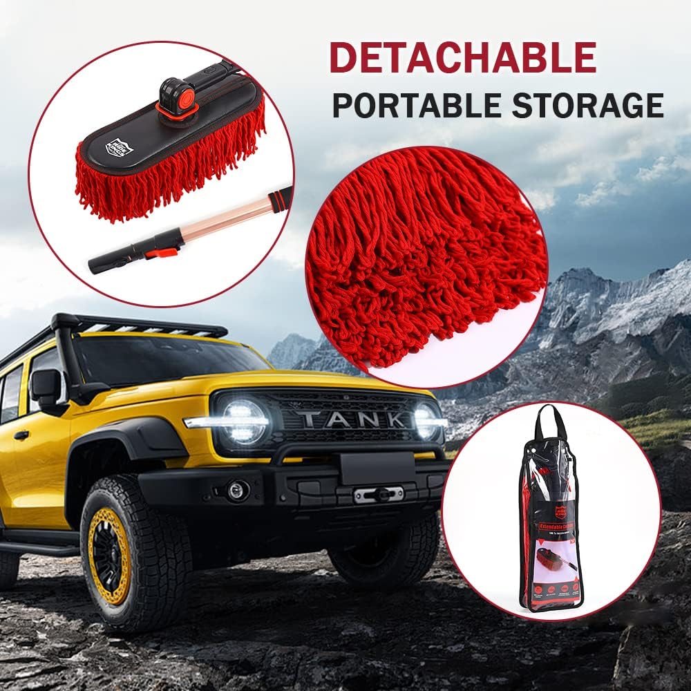 RIDE KINGS Car Duster Kit for Cars Trucks SUVs RVs and MotorcyclesDust Without Lint