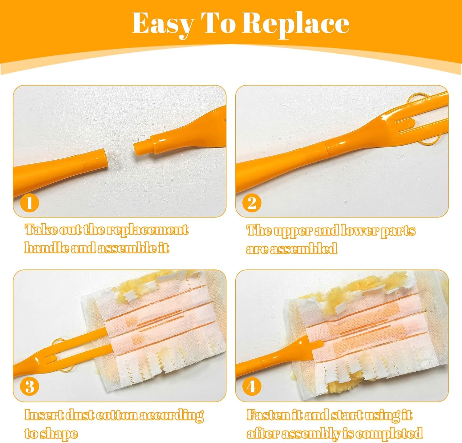 Get a Set of 3 Extendable Duster Handles for Swiffer - Family-Friendly Eco-Friendly Cleaning Tool
