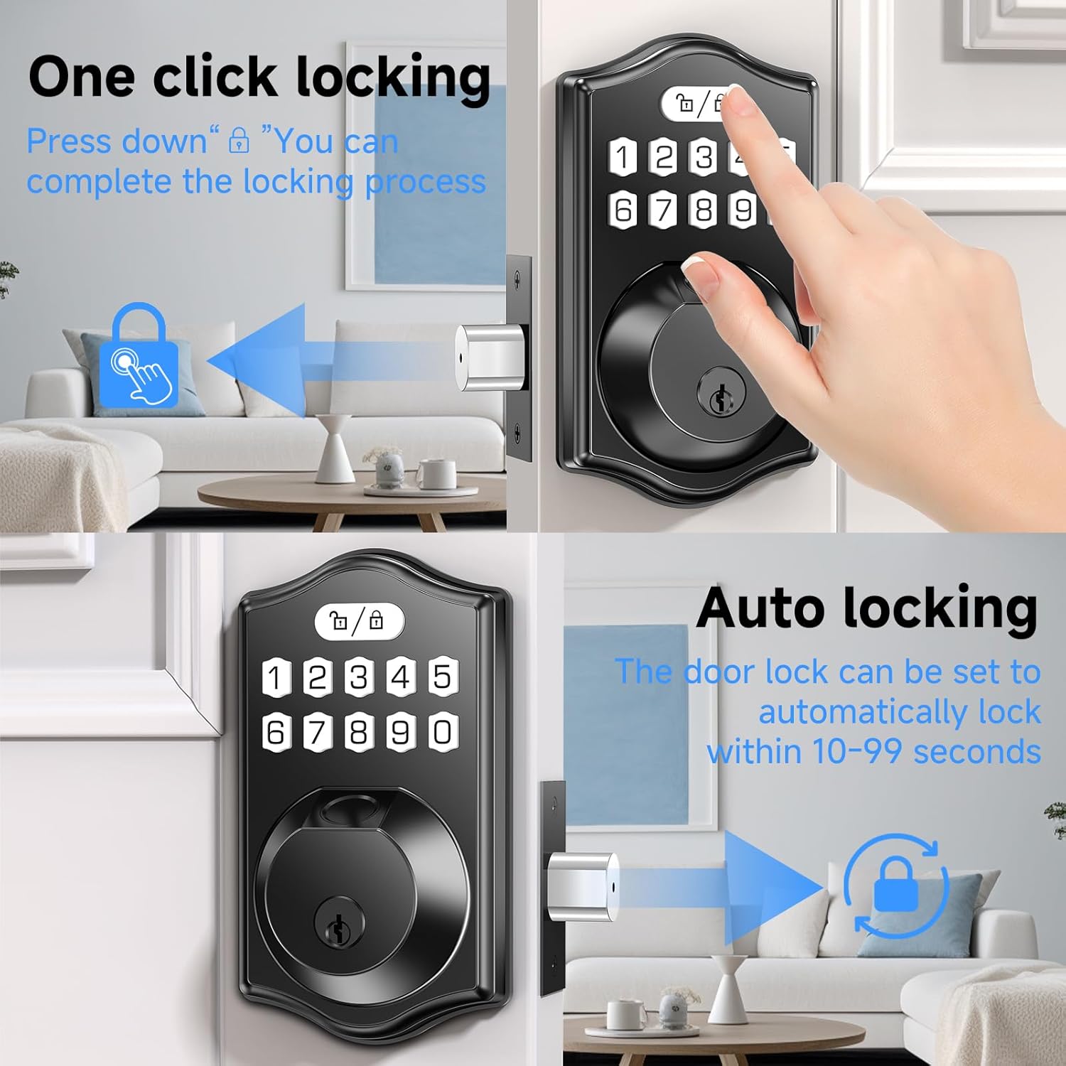 Front Smart Door Locks with Keyless Entry Front Smart Door Locks Set