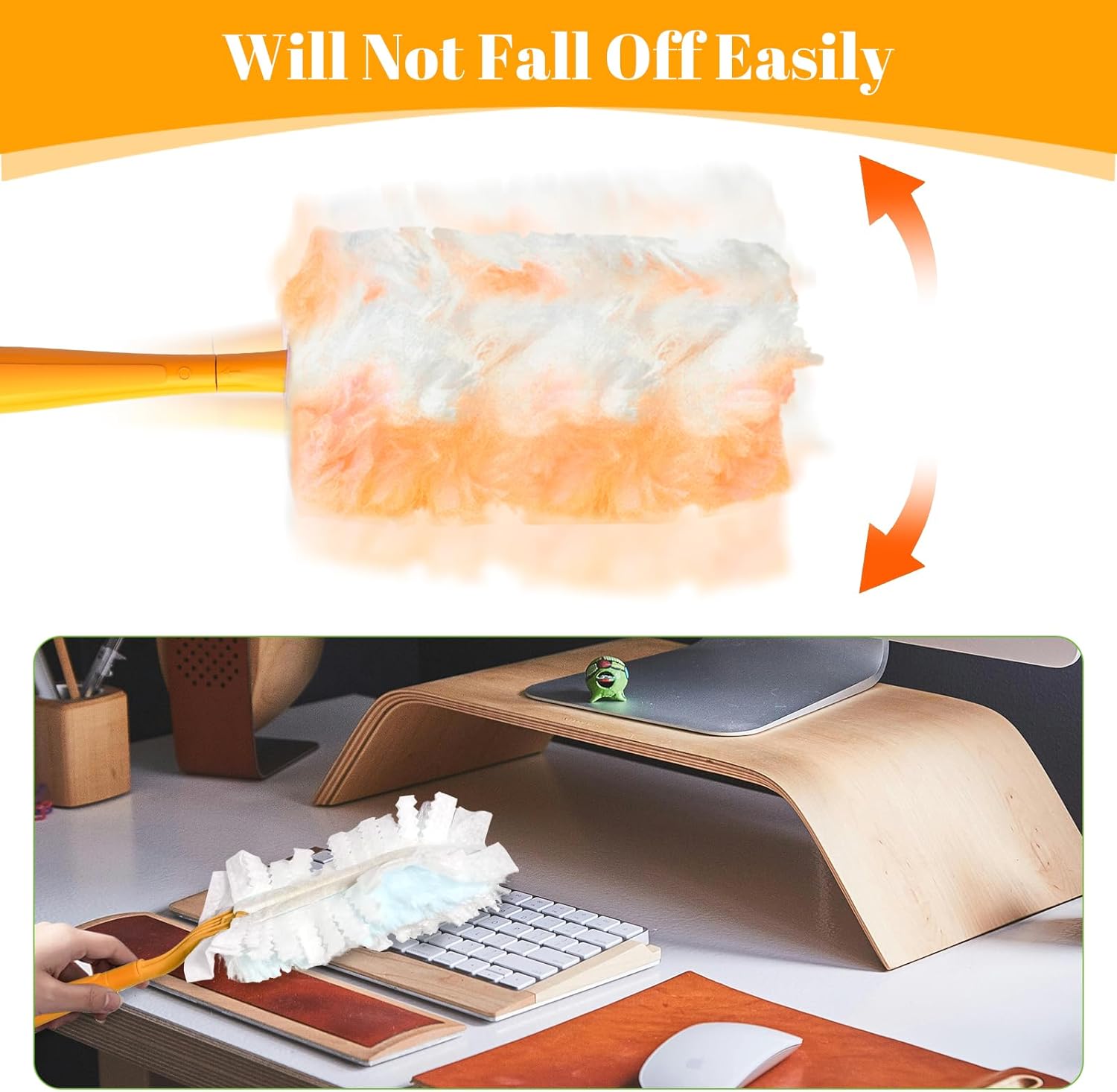 Get a Set of 3 Extendable Duster Handles for Swiffer - Family-Friendly Eco-Friendly Cleaning Tool