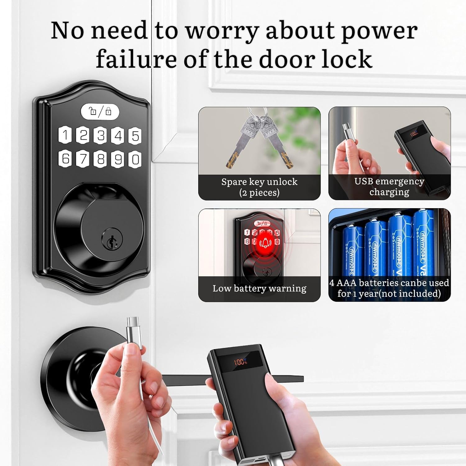 Front Smart Door Locks with Keyless Entry Front Smart Door Locks Set