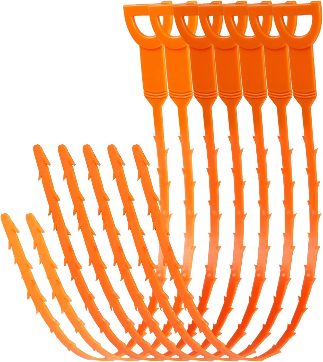 AUSSUA 25-Inch Hair Drain Clog Remover Tool Set 6-Piece for Kitchen Bathroom Drain Cleaning