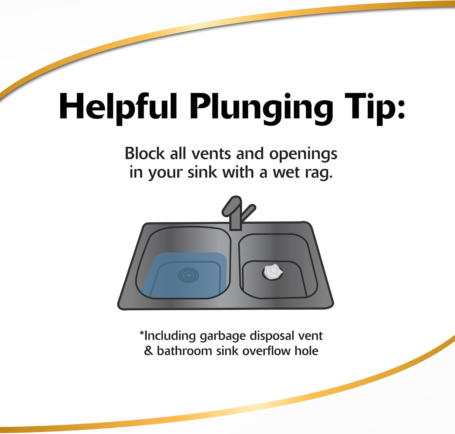 Korky Beehive Mini Sink Drain Plunger - Effortlessly Eliminate Clogs in Sinks Showers and Kitchens