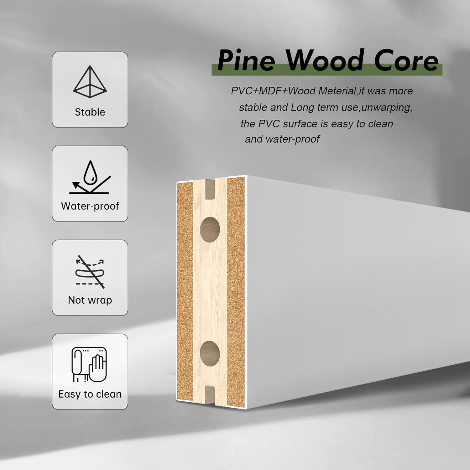 FREDBECK Double 21inx84in White Barn Door and 7FT Sliding Barn Door Hardware Kit