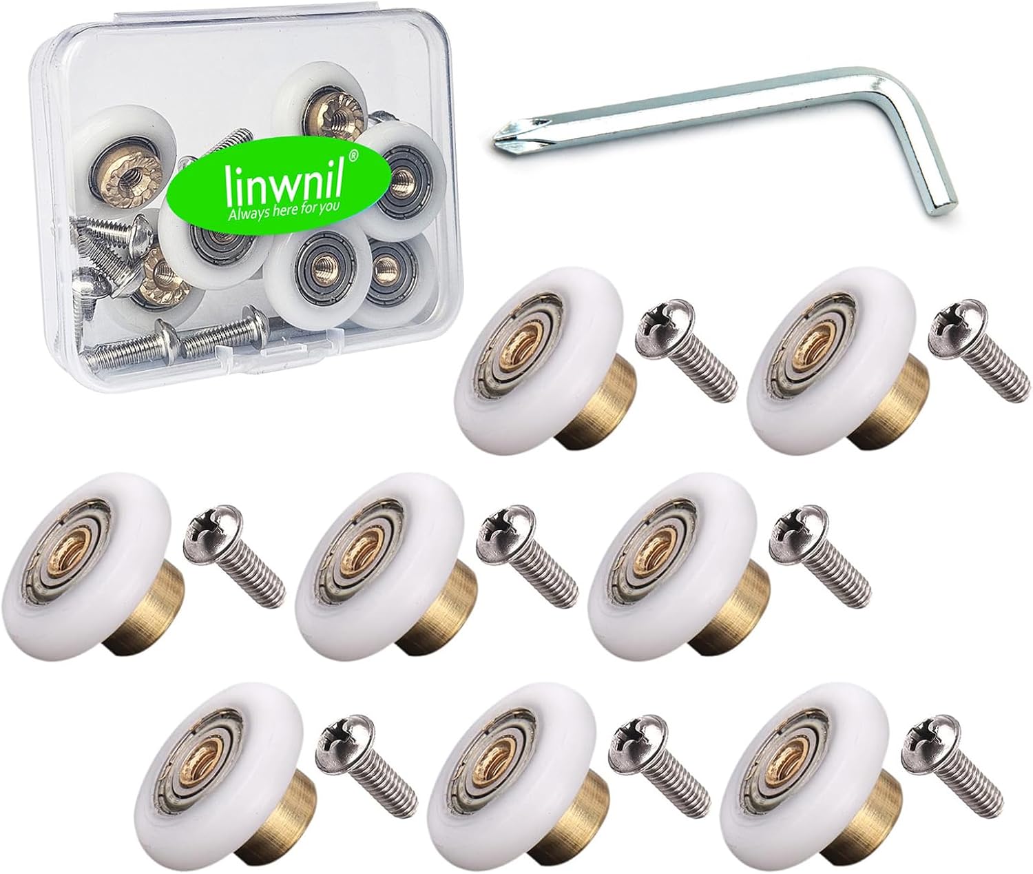 Stylish 8-Pack Copper Core Showers Smooth Install Quiet Movement Durable Rust-Proof