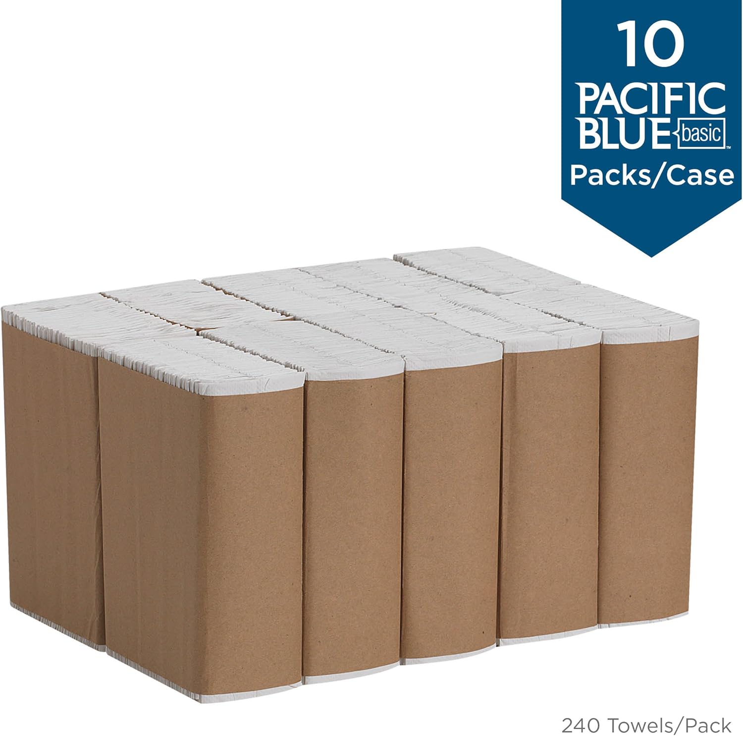Georgia-Pacific Pacific Blue Basic C-Fold Paper Towels 240 Per Pack 10 Packs Per Case