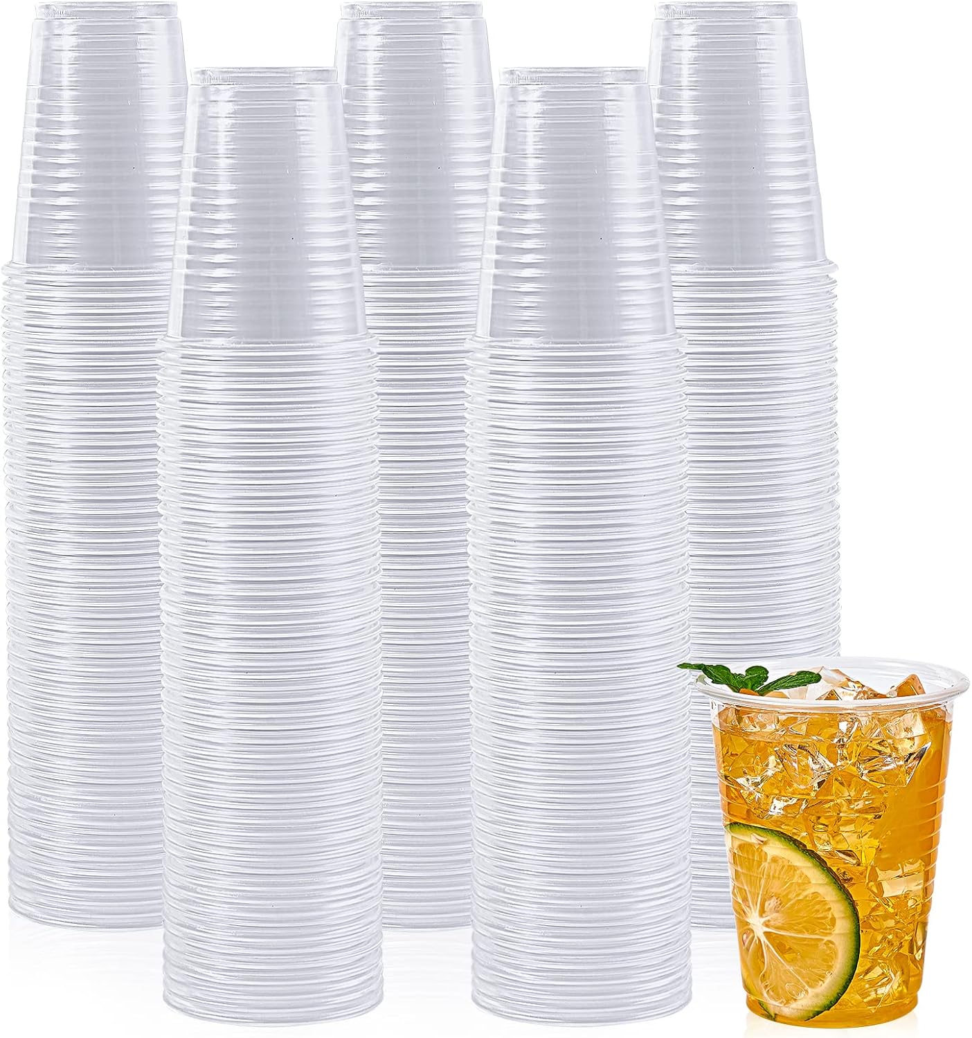 Sturdy 500-Pack of 5 oz Clear Plastic Cups for Party Daily Use