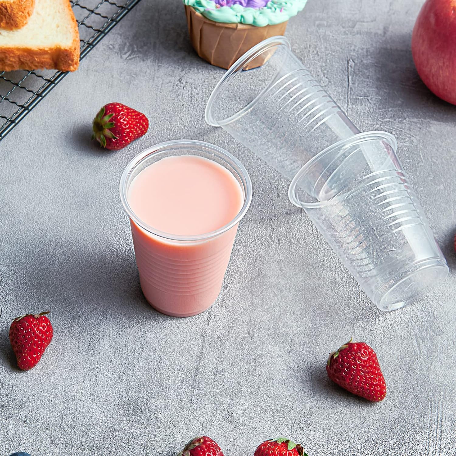 Sturdy 500-Pack of 5 oz Clear Plastic Cups for Party Daily Use