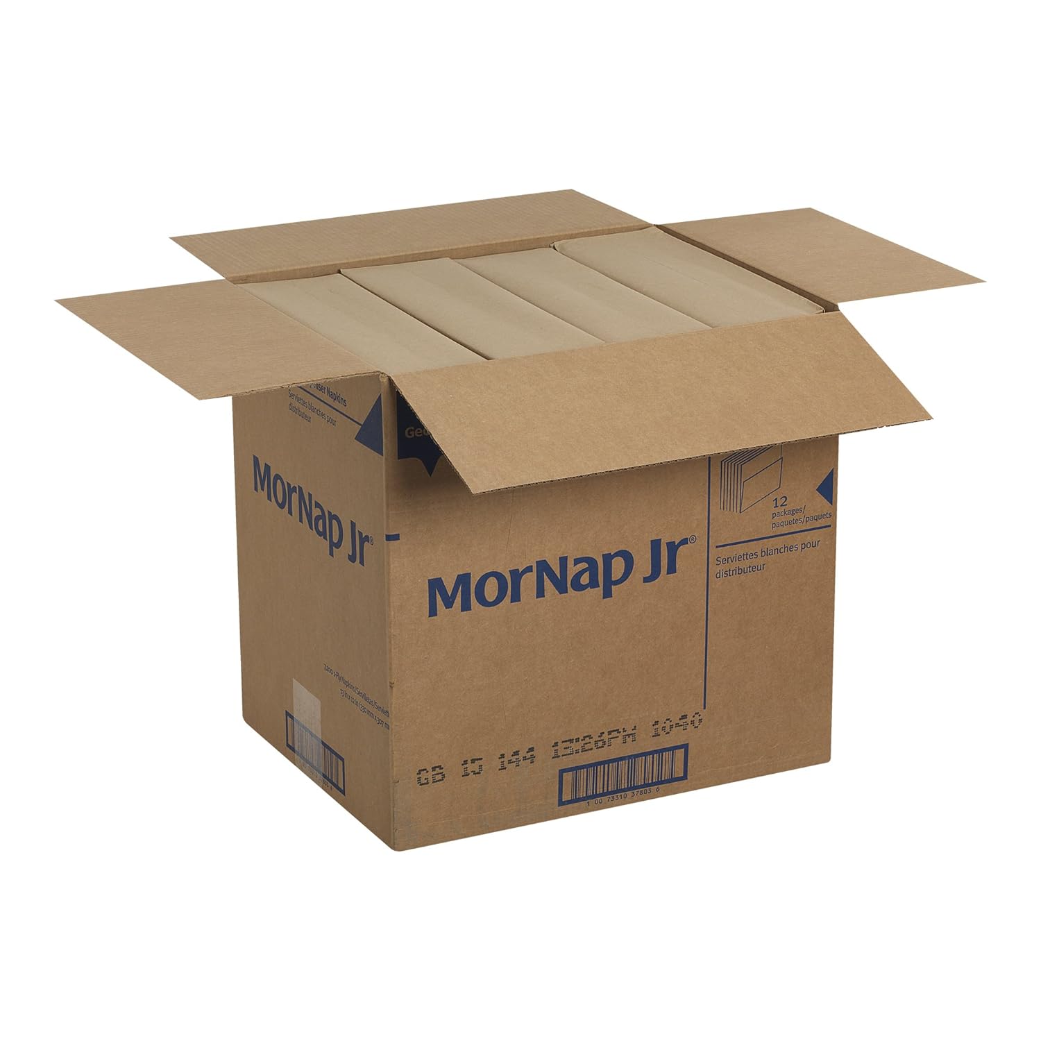 Dixie Full-Fold 1-Ply Dispenser Paper Napkin Refills By Georgia-Pacific White 7200 Count