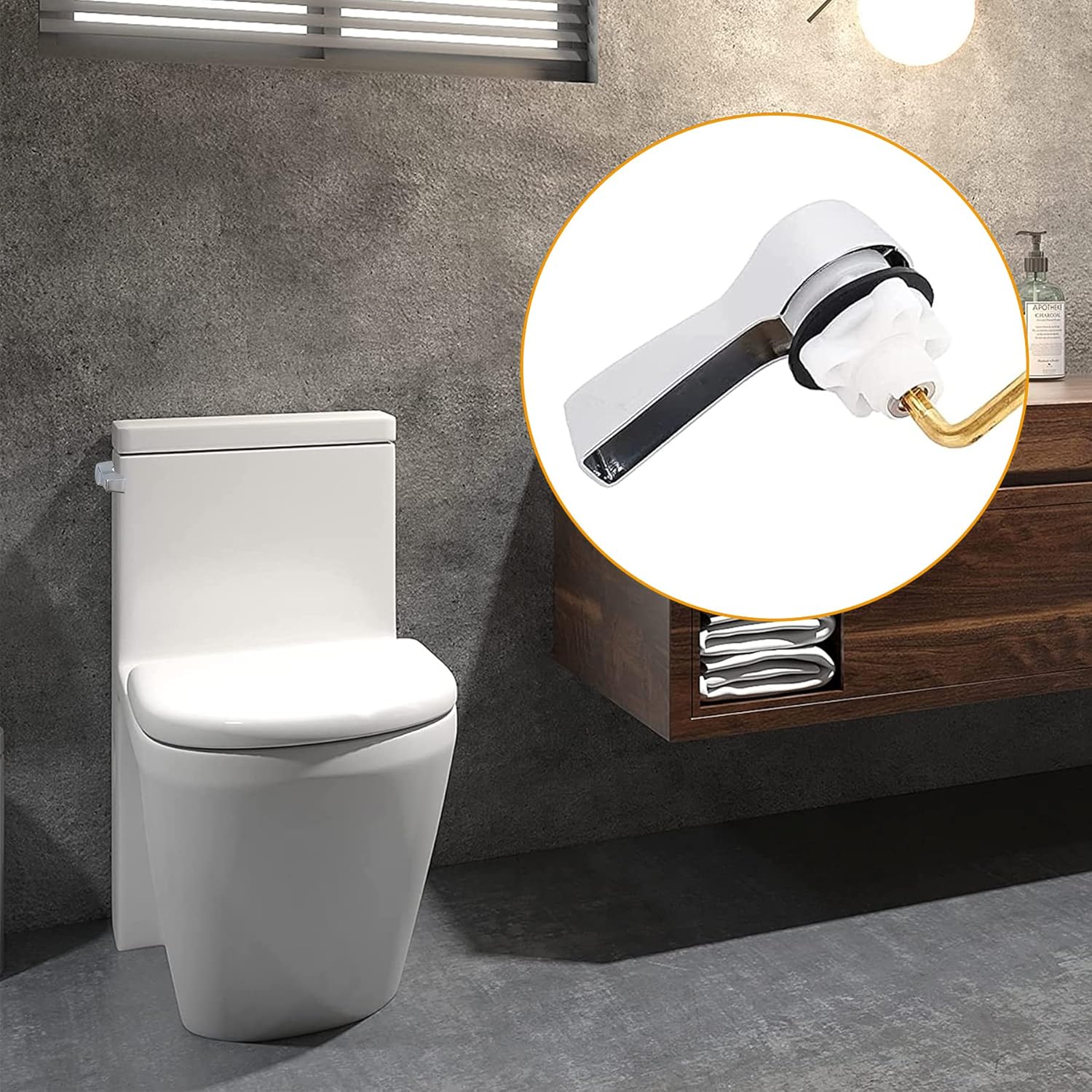 Sturdy Best Quality JazzTOP Flush Lever for Regulatory 2-B bleeding Measures 75 to 85